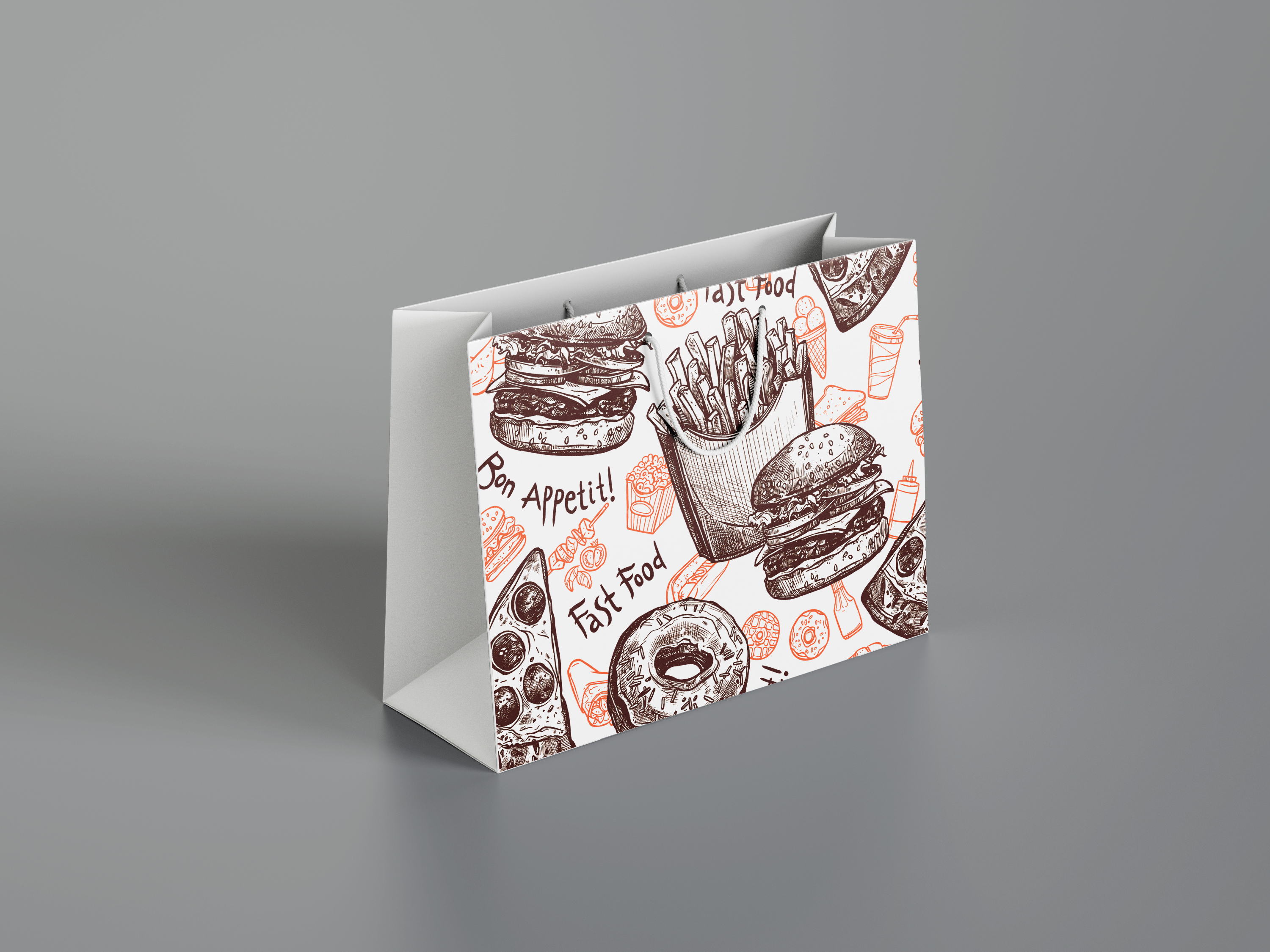 ساک خرید گلاسه 250 گرم دو رنگ