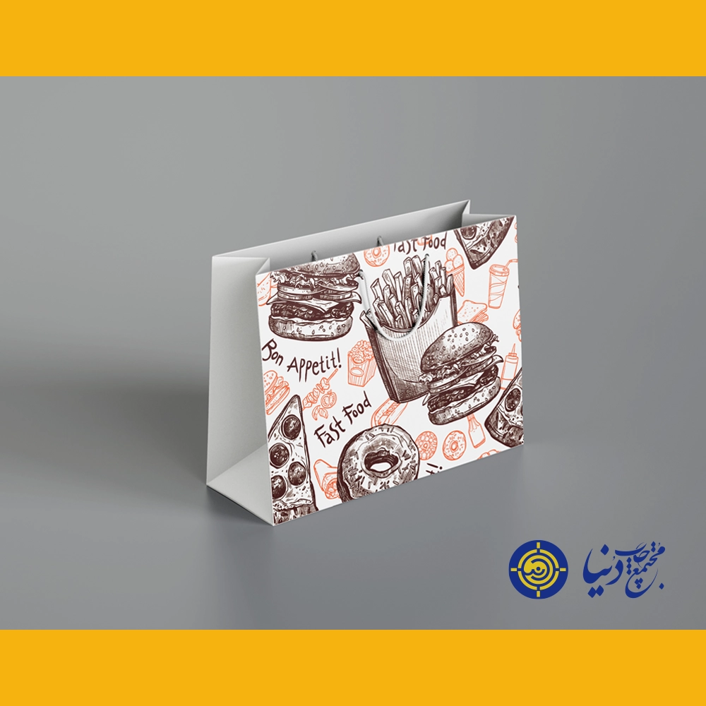 نمونه چاپ بگ شاپ گلاسه 200 گرم در شیراز