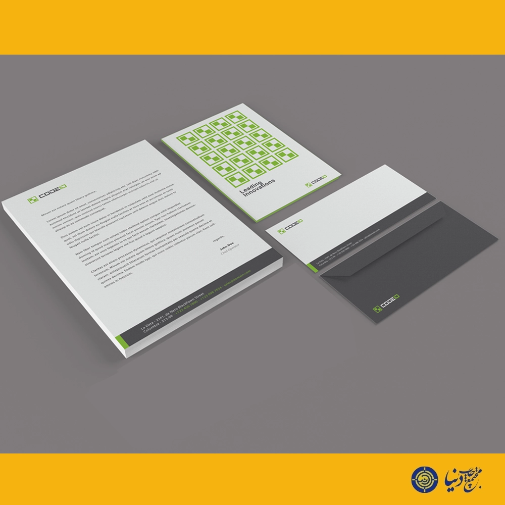 نمونه چاپ ست اداری تحریر 100 گرم در شیراز