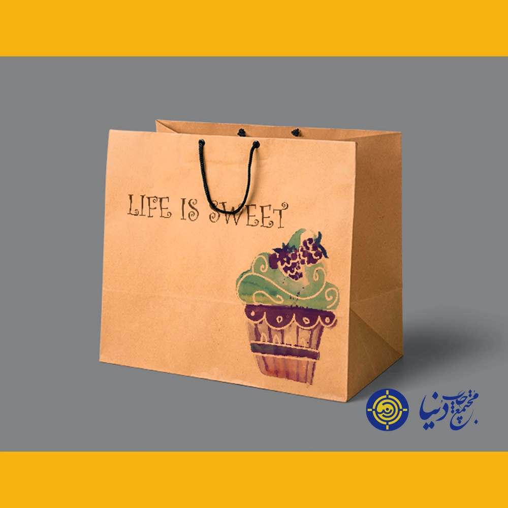 نمونه چاپ ساک خرید کرافت 120 گرم در شیراز