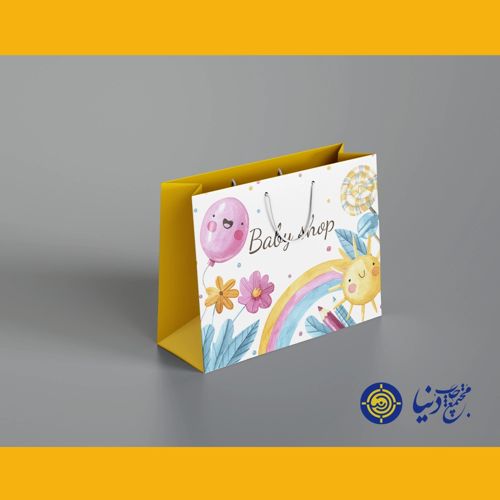 چاپ ساک خرید گلاسه 250 گرم در شیراز